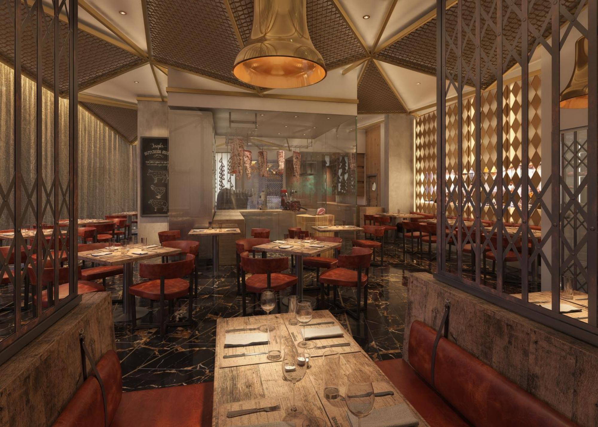 Moevenpick Hotel & Apartments Ghala Mascate Extérieur photo Interior of the restaurant